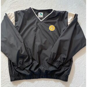 Augusta Sportswear Pullover‎ Windbreaker Jacket Black Yellow Logo Men L